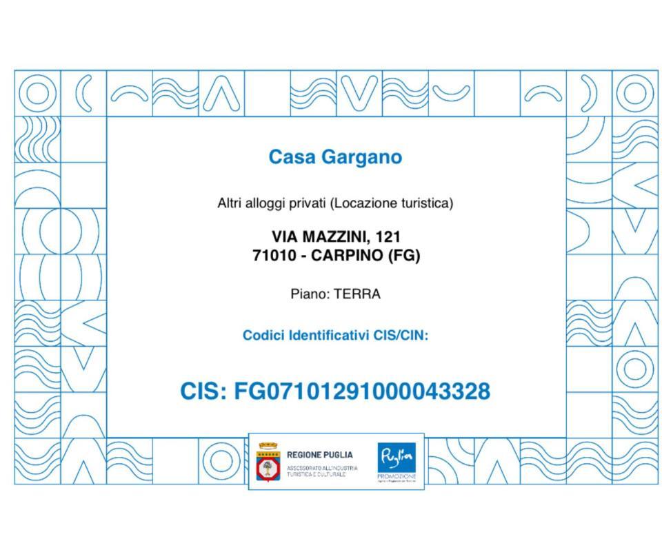 Carpino Casa Vacanza Gargano מראה חיצוני תמונה